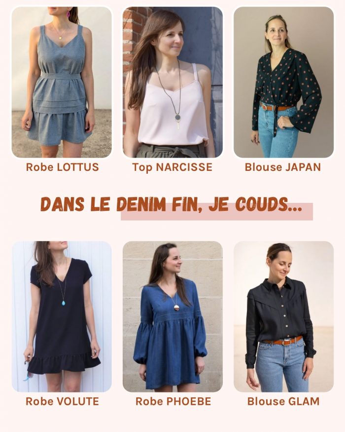 Quoi coudre dans le denim fin ?