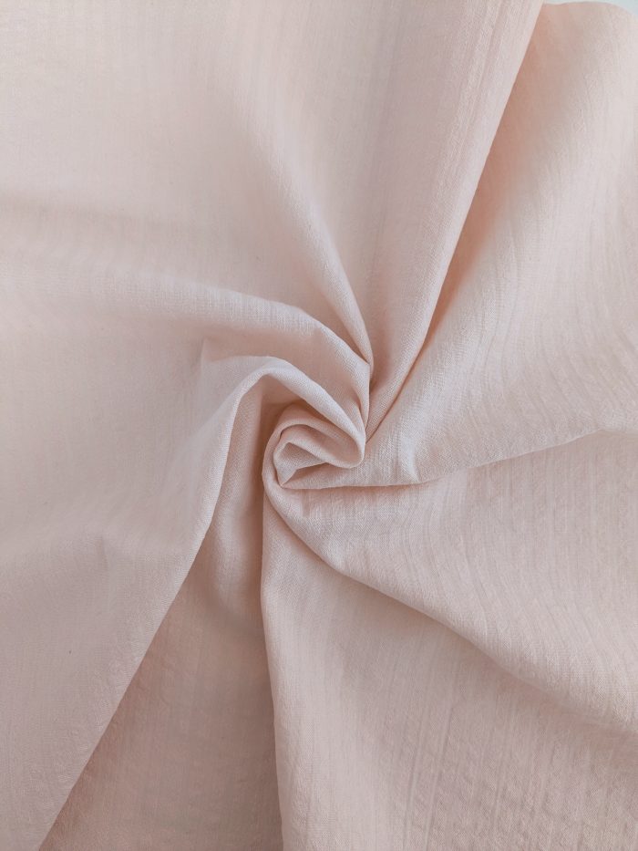 Des tissus pour coudre - Coton rayures gaufrées rose - Anna Rose patterns