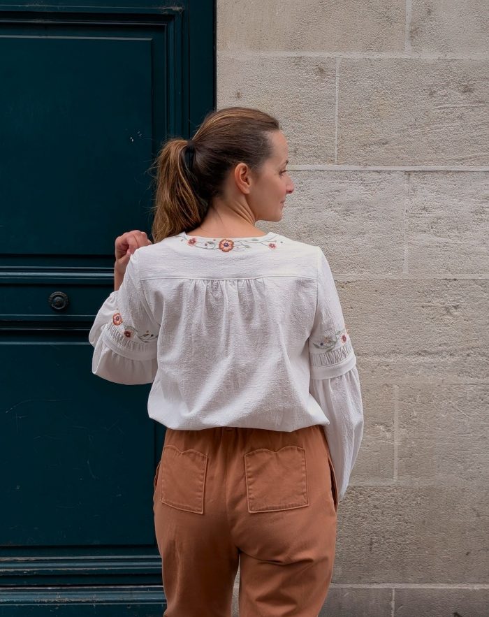 Blouse brodée - Patron de couture - Anna Rose patterns