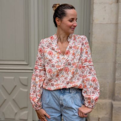 Blouse fleurie - Patron de couture - Anna Rose patterns