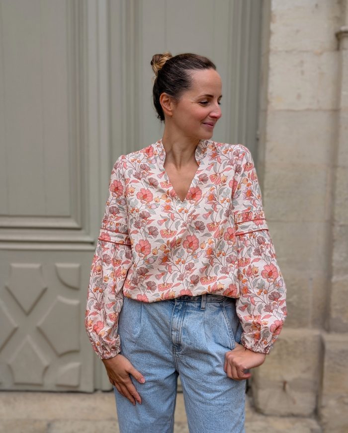 Blouse fleurie - Patron de couture - Anna Rose patterns