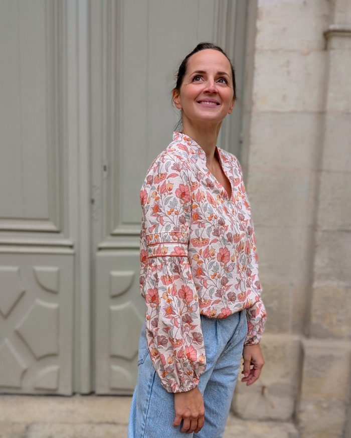 Blouse fleurie - Patron de couture - Anna Rose patterns