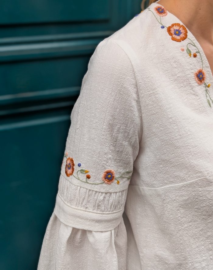 Broderie blouse blanche - Anna Rose patterns