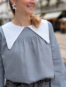 Patron col dentelle - Blouse Manna - Anna Rose patterns