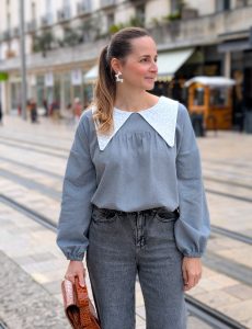 Patron col dentelle - Blouse Manna - Anna Rose patterns