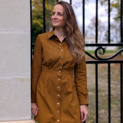 Robe Malonne - Patron de robe gabardine - Anna Rose patterns