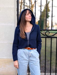 Patron de sweat zippé - Gilet Naya - Anna Rose patterns