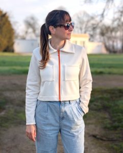 Patron de sweat zippé - Gilet Naya - Anna Rose patterns