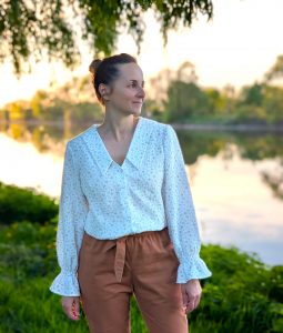 Blouse double gaze - Blouse NYMPHES - Anna Rose patterns