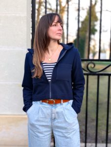 Patron veste à capuche - Gilet Naya - Anna Rose patterns