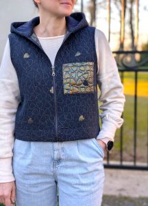 Patron de sweat zippé - Gilet Naya - Anna Rose patterns