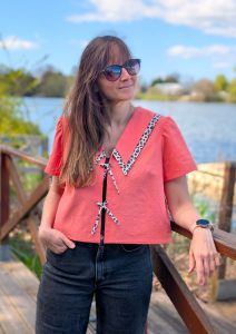 Patron blouse nœud - blouse NYMPHES - Anna Rose patterns