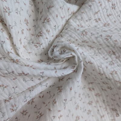 Double gaze fleurie GOTS - Tissu à coudre - Anna Rose patterns