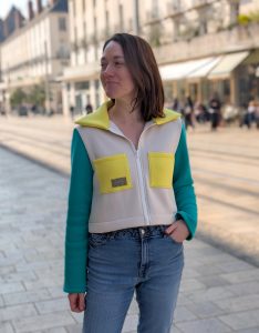 Patron de sweat zippé - Gilet Naya - Anna Rose patterns