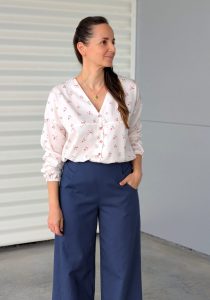 Patron blouse débutant - Blouse OXYGN - Anna Rose patterns