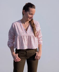 Coudre une blouse liberty - Blouse OXYGN - Anna Rose patterns
