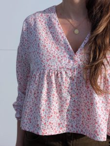 Coudre une blouse liberty - Blouse OXYGN - Anna Rose patterns
