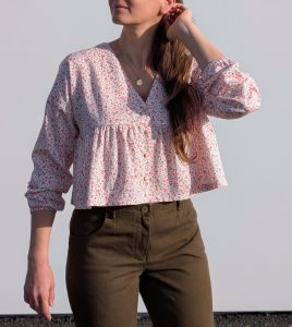 Coudre une blouse à basques - blouse OXYGN - Anna ROse patterns