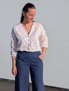 Patron blouse débutant - Blouse OXYGN - Anna Rose patterns