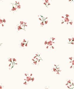 Satin de coton - Fleurs d'O fraîches - Anna Rose patterns