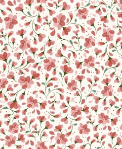 Satin de coton - Fleurs d'O sauvages - Anna Rose patterns