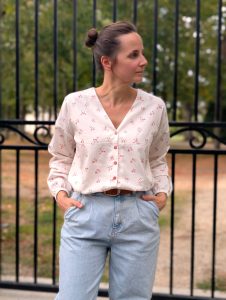 Blouse romatique rapide à coudre - Blouse OXYGN - Anna Rose patterns