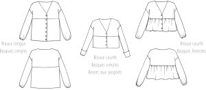 Blouse OXYGN - Anna Rose patterns